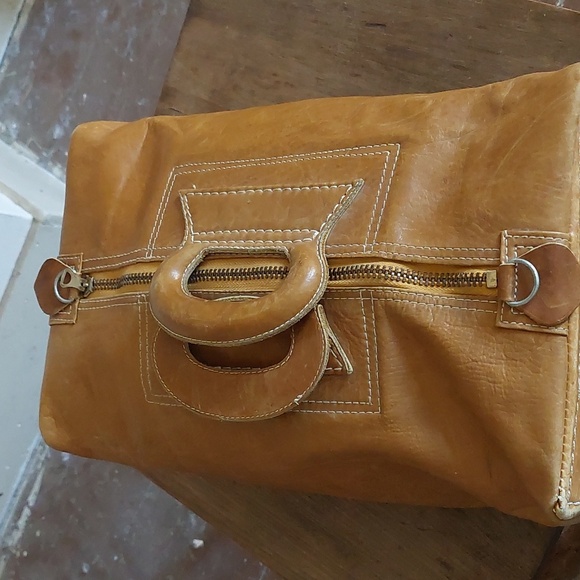 Vintage Suede Leather Carriel Yidi Zipper Camera Bag/Satchel *FINAL PRICE* ♡♡ - Picture 6 of 16